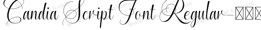 Candia Script Font Regular字体转换